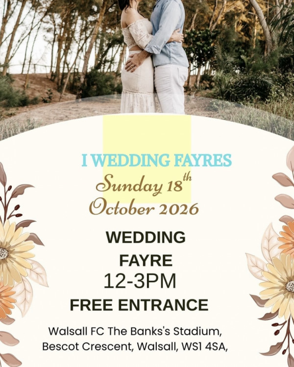Walsall Football Club Wedding Fayre  - 18th October 2026