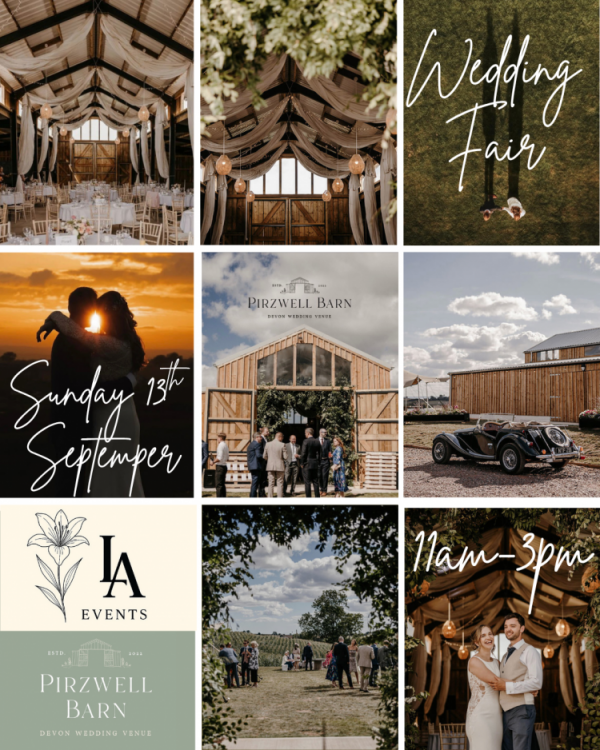 Pirzwell Barn and Lily Ashton Events Wedding fair  - 13th September 2026