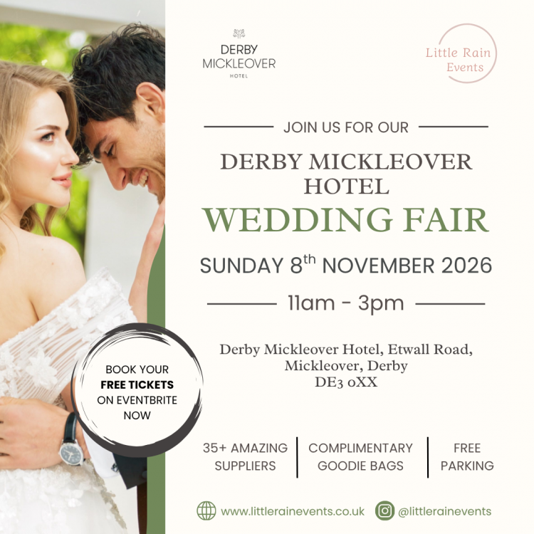 Wedding Fair - Derby Mickleover Hotel - 8th November 2026