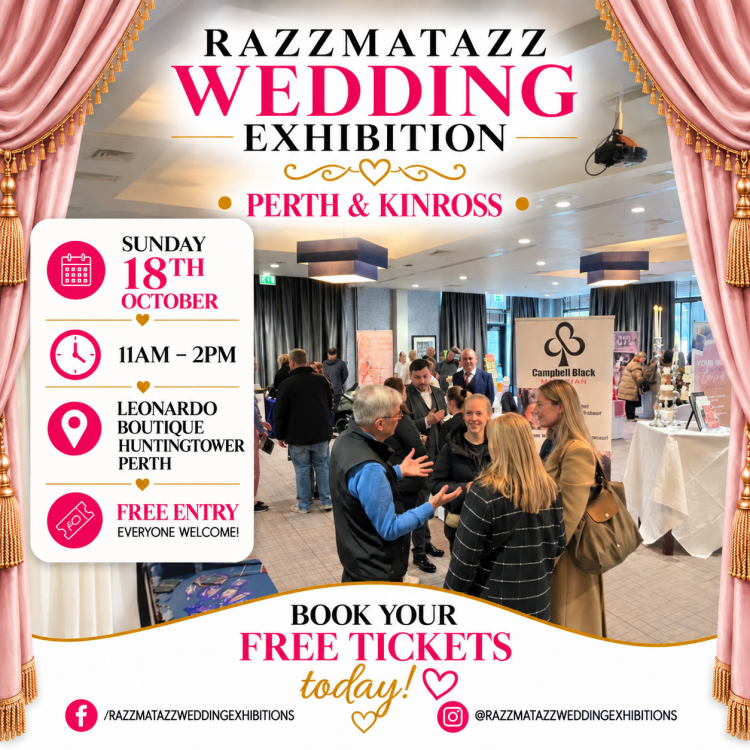 Razzmatazz Wedding Exhibition - Perth & Kinross - 18th October 2026