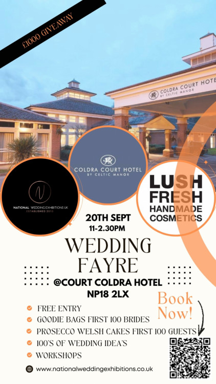 Wedding Fayre 20th Sept, Court Coldra , The £1000 giveaway - 20th September 2026