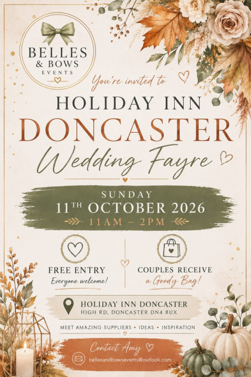 Holiday Inn Doncaster Wedding Fayre - 11th October 2026