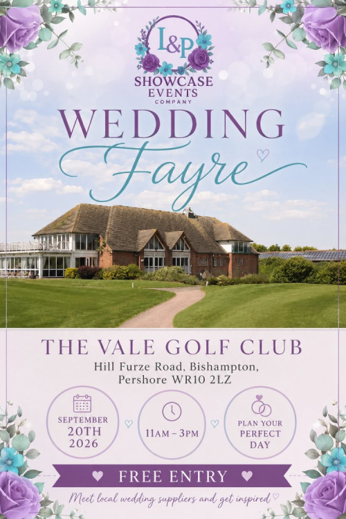 Wedding Fayre - Vale Golf Club - 20th September 2026