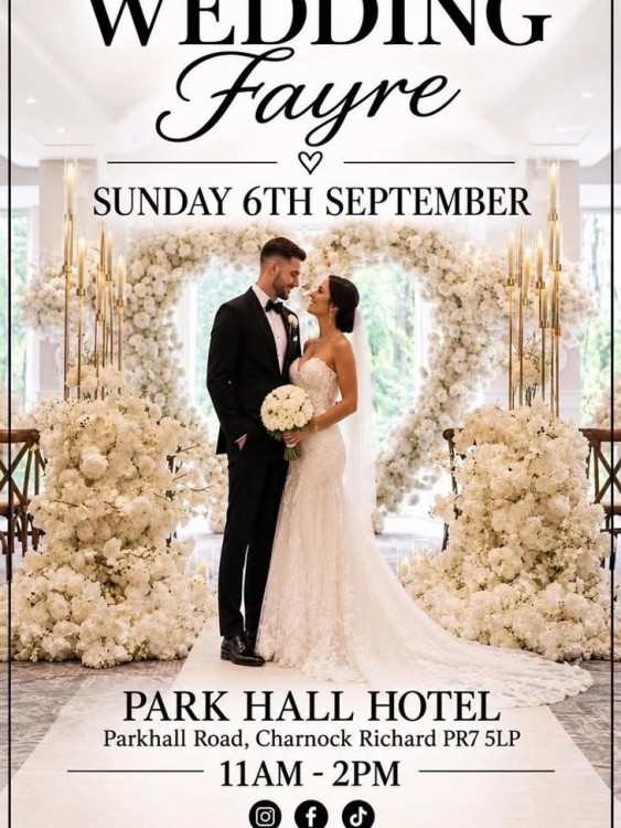 Park Hall Hotel & Spa, Charnock Wedding Fayre - 6th September 2026