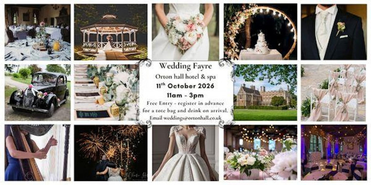 Wedding Fayre at Orton Hall Hotel and Spa - 11th October 2026