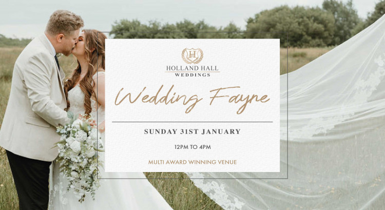 January Wedding Fayre at Holland Hall - 31st January 2027