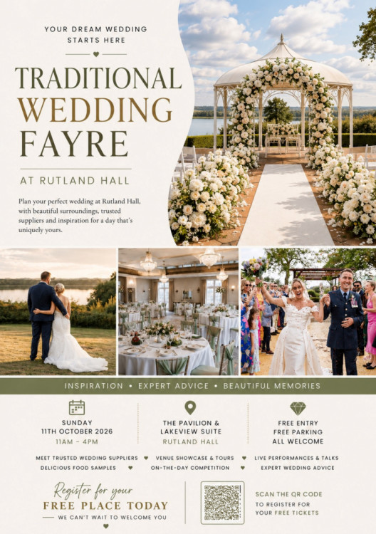 Rutland Hall Hotel & Spa Traditional Wedding Showcase - 11th October 2026
