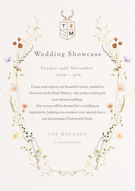 The Maynard Grindleford Wedding Showcase - 29th November 2026