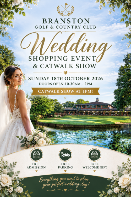 Wedding Fair at Catwalk Show Branston Golf & Country Club  - 18th October 2026