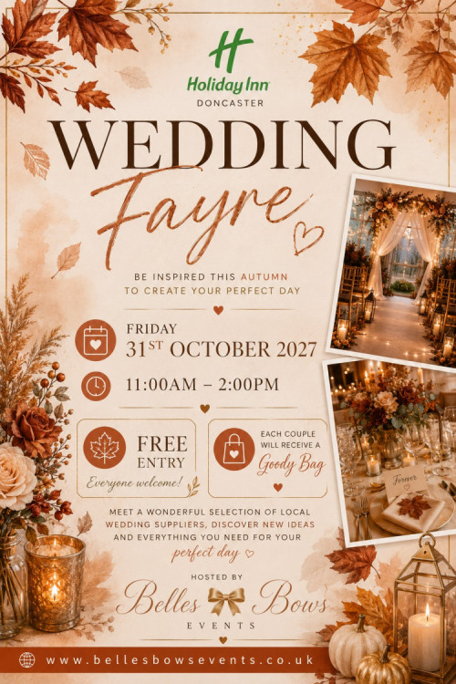 The Holiday Inn Doncaster Wedding Fayre - 31st October 2027