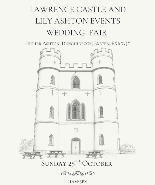 Lawrence Castle and Lily Ashton Events Wedding Fair - 25th October 2026