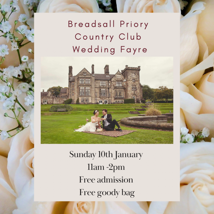 Breadsall Priory Country Club Wedding Fayre - 10th January 2027