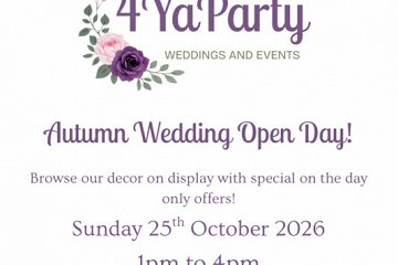 Autumn 4YaParty Wedding Showcase - 25th October 2026