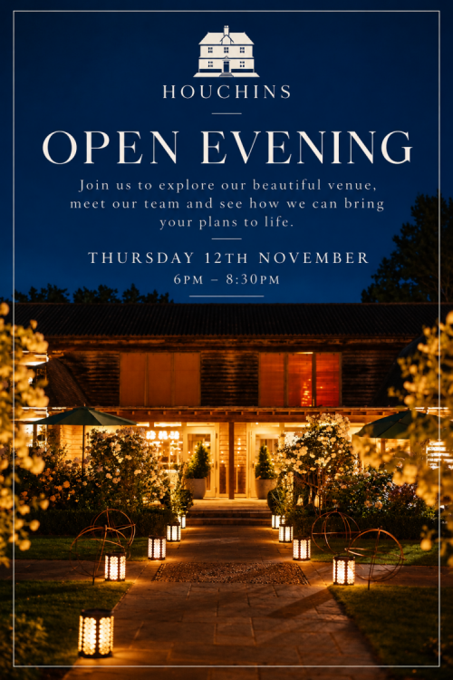 Houchins Wedding Venue Open Evening - 12th November 2026