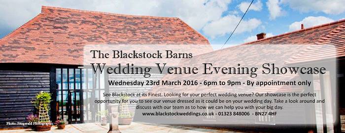 Blackstock Barns Wedding Venue Evening Showcase - 23rd March 2016