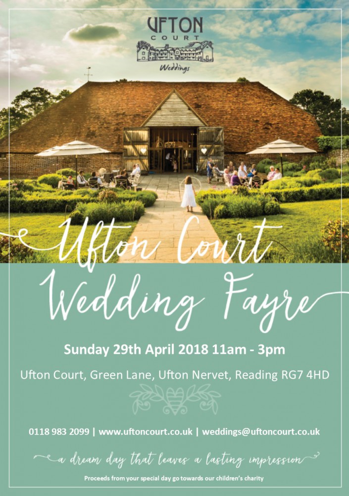 Ufton Court Wedding Fayre - 29th April 2018