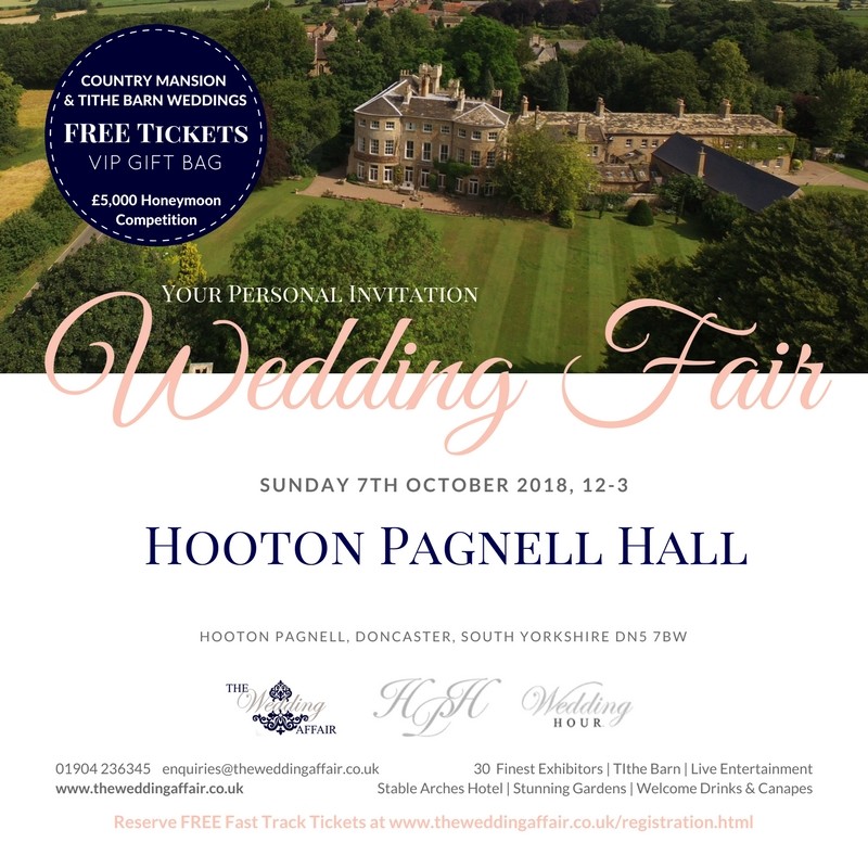 Hooton Pagnell Hall Wedding Fair Venue South Yorkshire